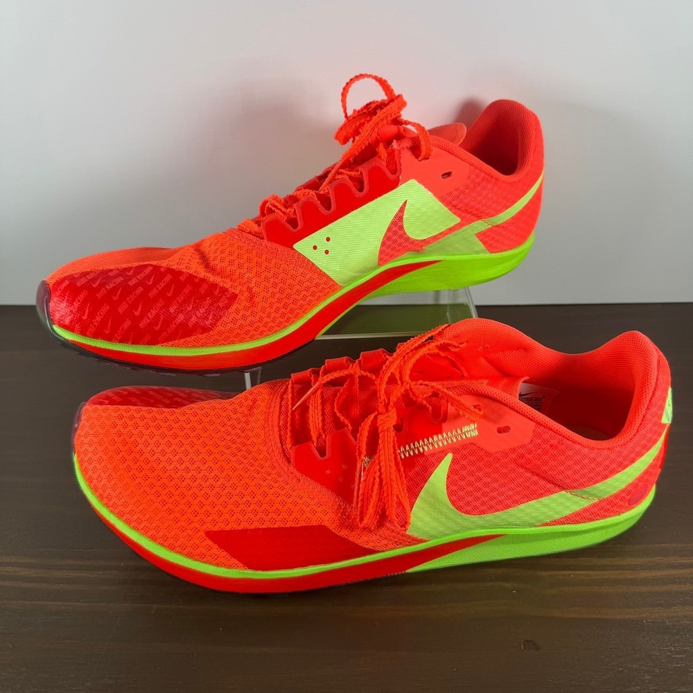 Nike Zoom Rival Waffle 6 Hyper Orange Volt Men's Size 11 DX7999-800 Racing Shoes - Picture 1 of 11